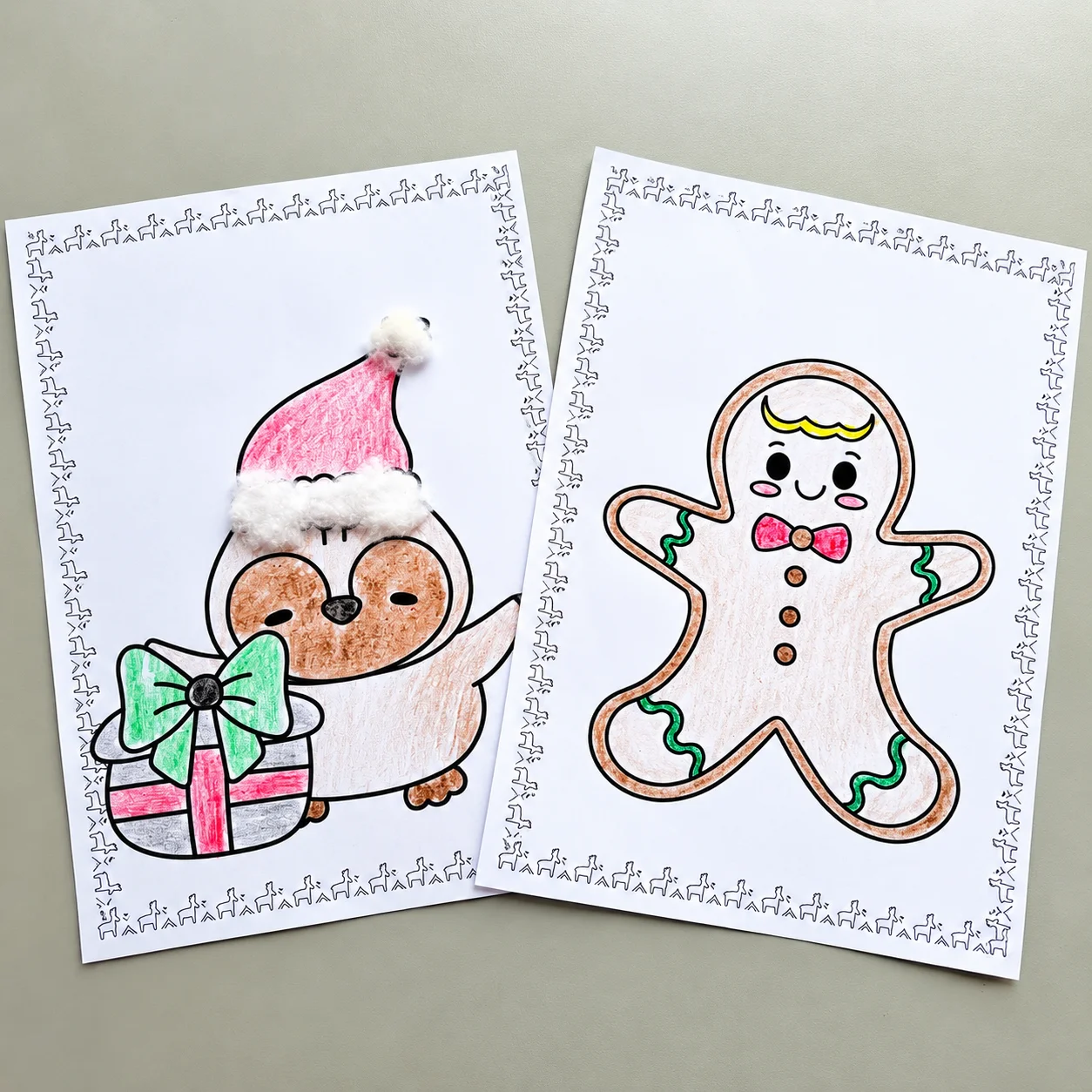Livrinho de Natal para Colorir – 14 Desenhos para Imprimir — amostra 1: Adquira o Livrinho de Natal para Colorir e prepare…