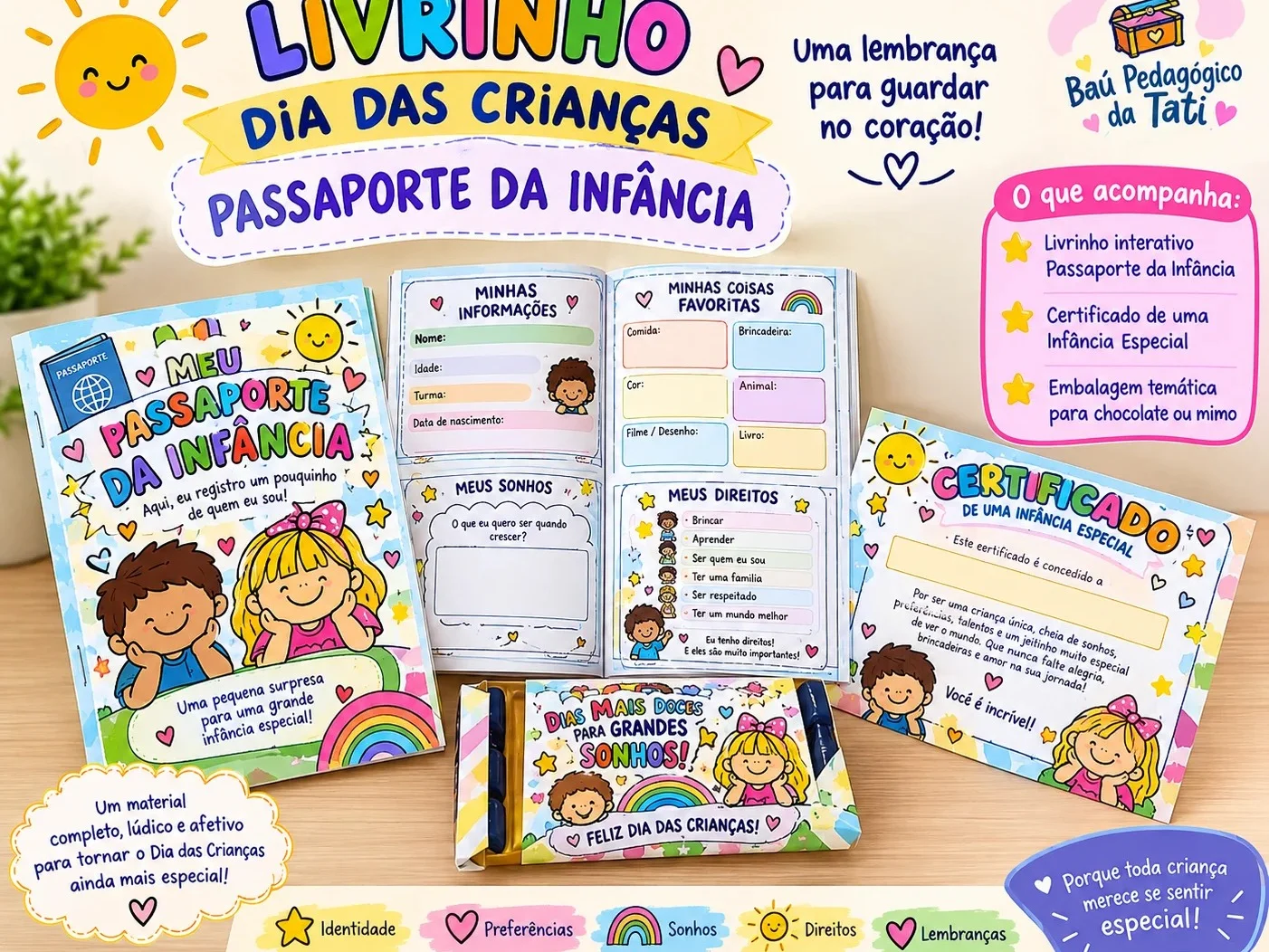 Livrinho Dia das Crianças | Passaporte da Infância — capa do material