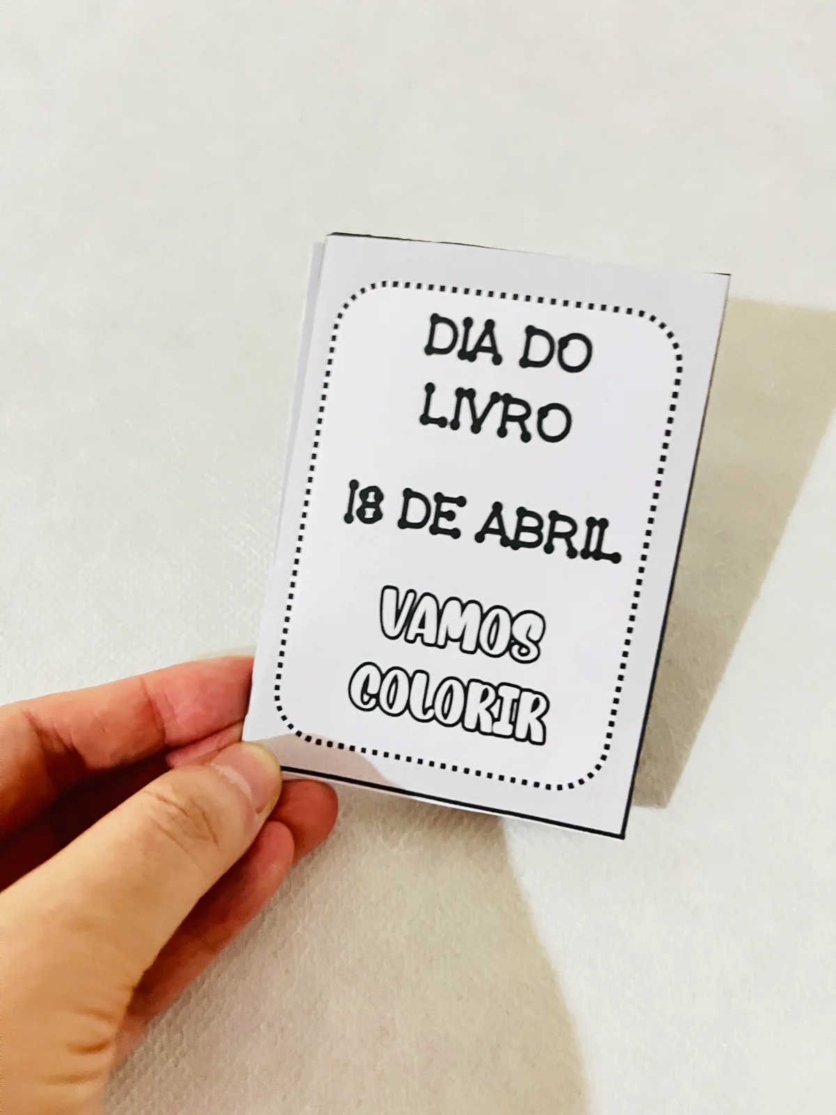 Livrinho Dia do Livro Infantil — capa do material
