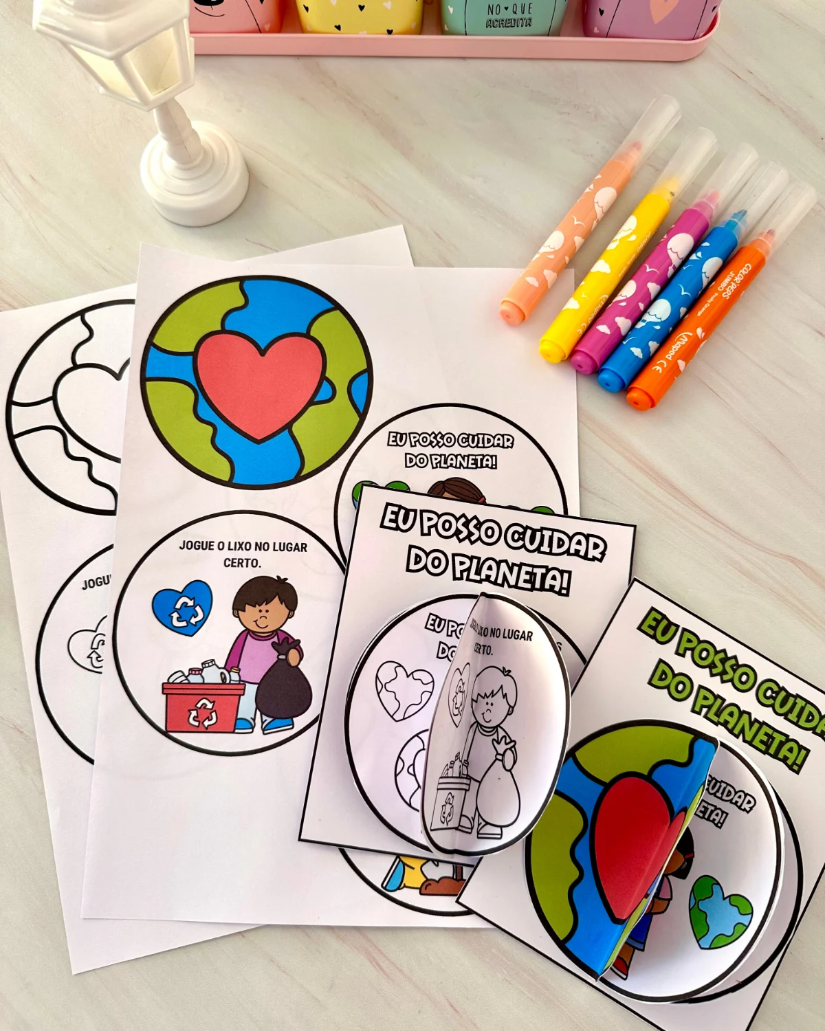 Livrinho “Eu posso cuidar do Planeta” – PDF para Imprimir — amostra 3: Livrinho “Eu posso cuidar do Planeta” para trabalhar…