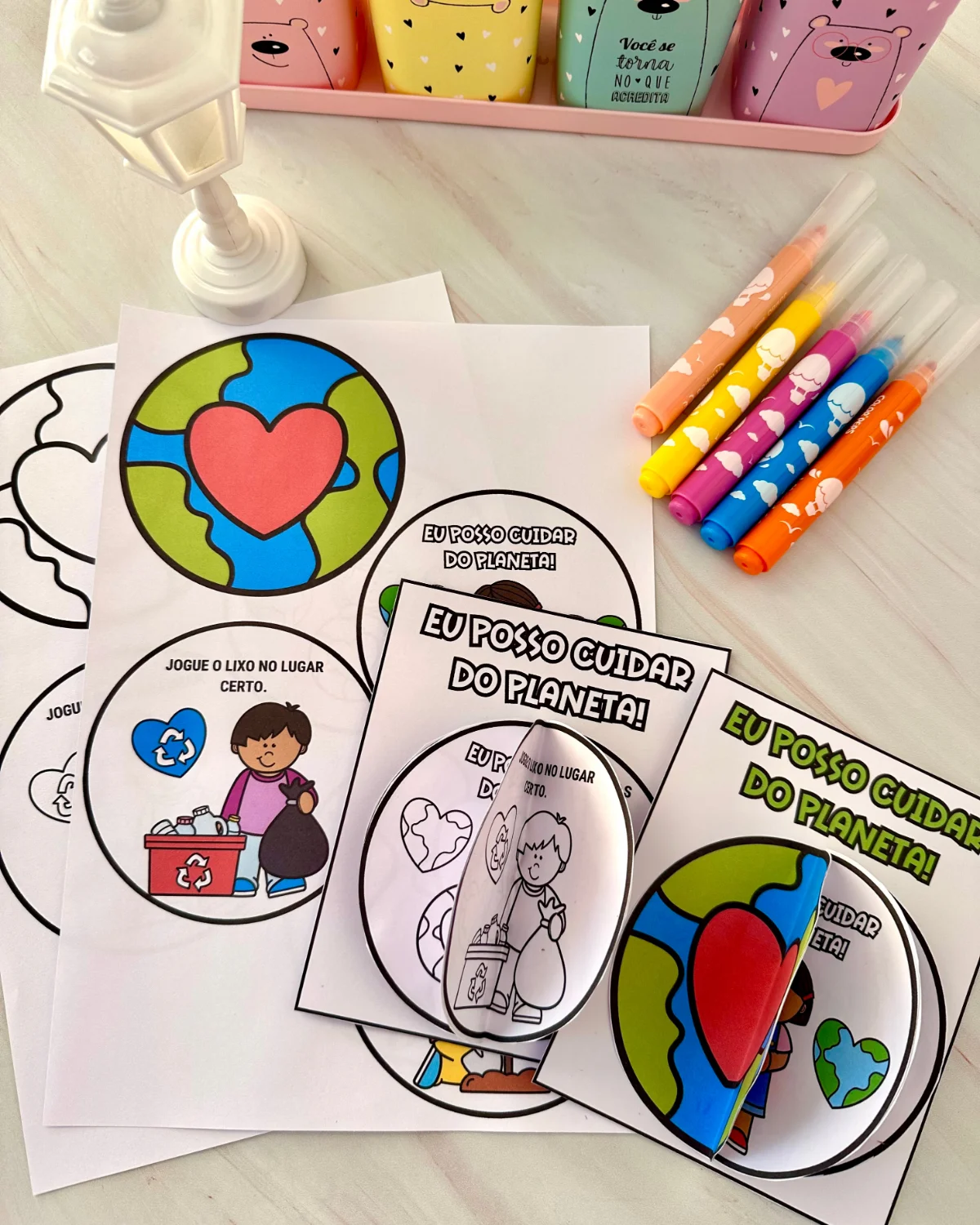 Livrinho “Eu posso cuidar do Planeta” – PDF para Imprimir — amostra 4: Livrinho “Eu posso cuidar do Planeta” para trabalhar…