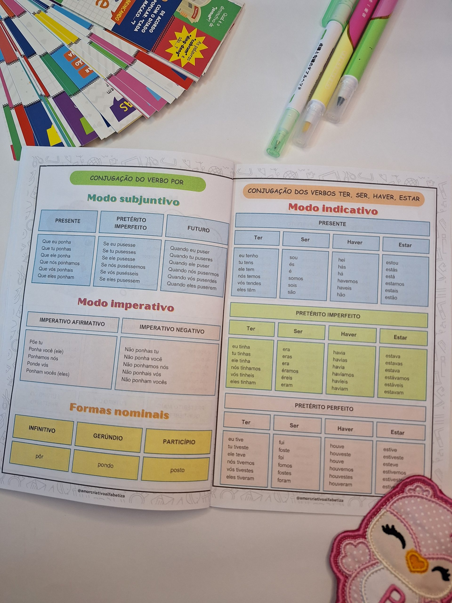 Livrinho Interativo Conjugando Verbos + Lata dos verbos – PDF para Imprimir | 6º ano — amostra 5: Livrinho Interativo…