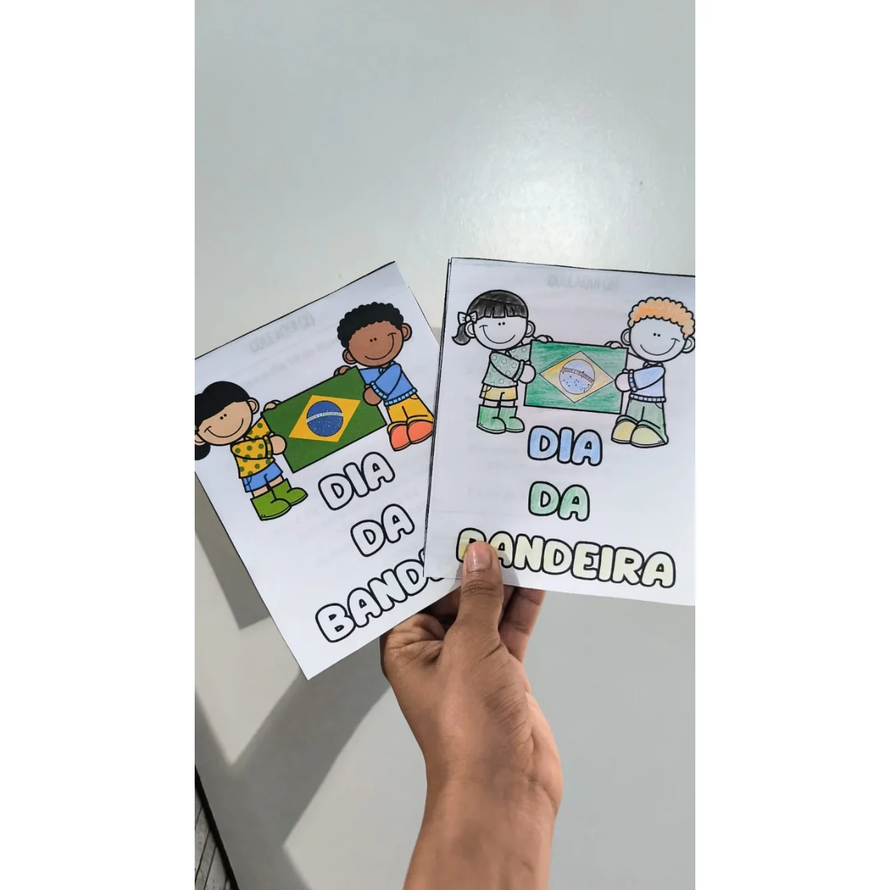 Livrinho Interativo “Curiosidades – Dia da Bandeira” — capa do material