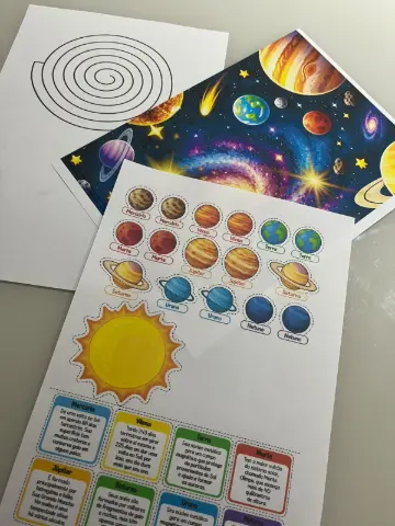 Livrinho Interativo Sistema Solar - Recurso Pedagógico — amostra 3: Com o Livrinho Interativo do Sistema Solar, as crianças…