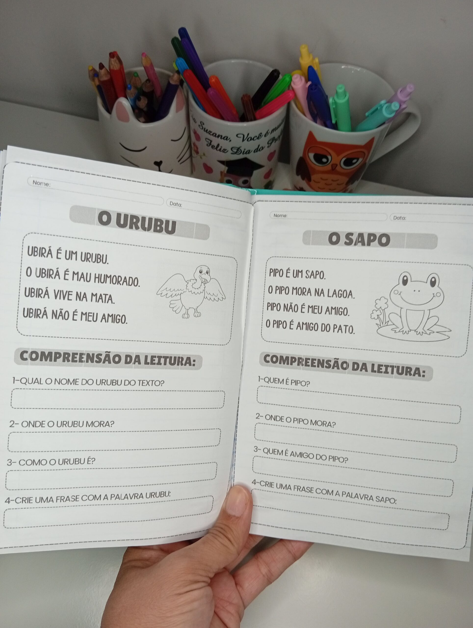 Livrinho leitura e interpretação de texto – PDF para Imprimir | Alfabetização — amostra 1: Sobre o LIVRINHO LEITURA E…