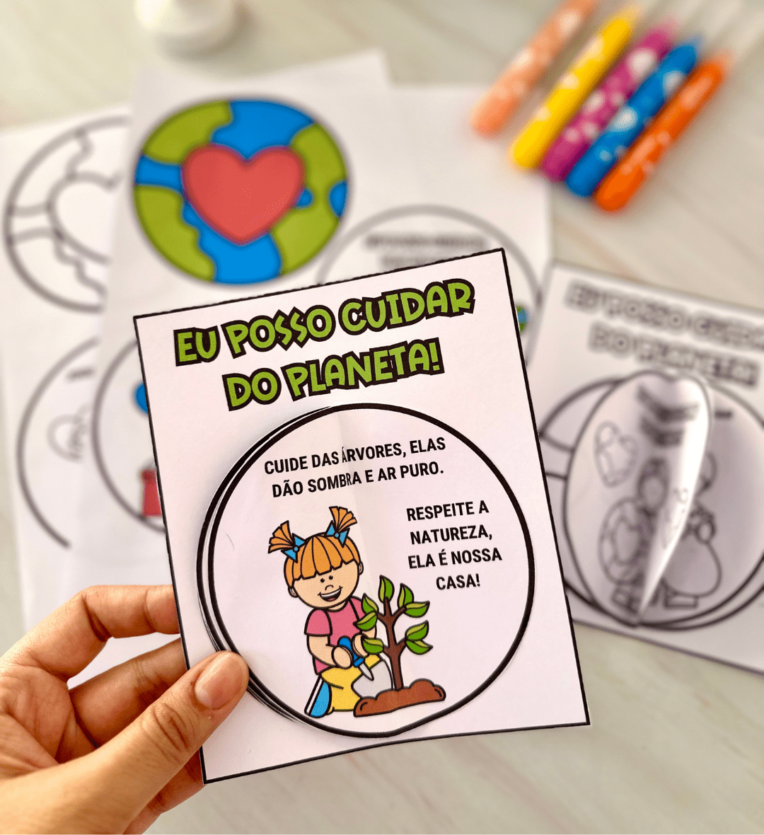 Livrinho meio ambiente: Eu Posso Cuidar do Planeta — amostra 1: Livrinho meio ambiente para a Educação Infantil