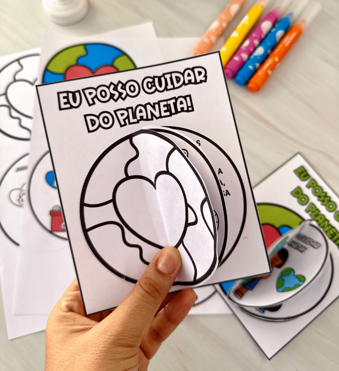 Livrinho meio ambiente: Eu Posso Cuidar do Planeta — amostra 2: O que vem no material