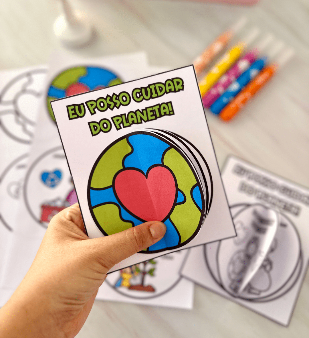 Livrinho meio ambiente: Eu Posso Cuidar do Planeta — capa do material