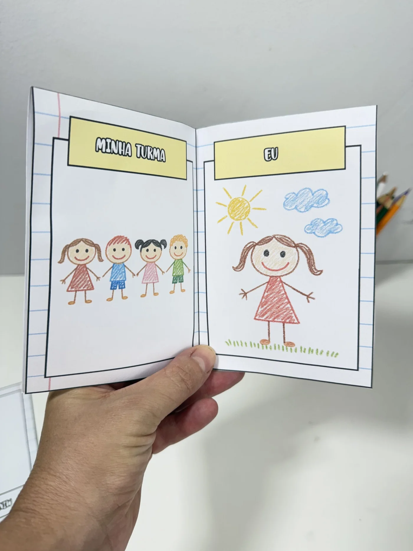 Livrinho minhas lembranças — amostra 2: Registrar memórias é guardar um pedacinho da infância para sempre 🌼✨ Esse livrinho…