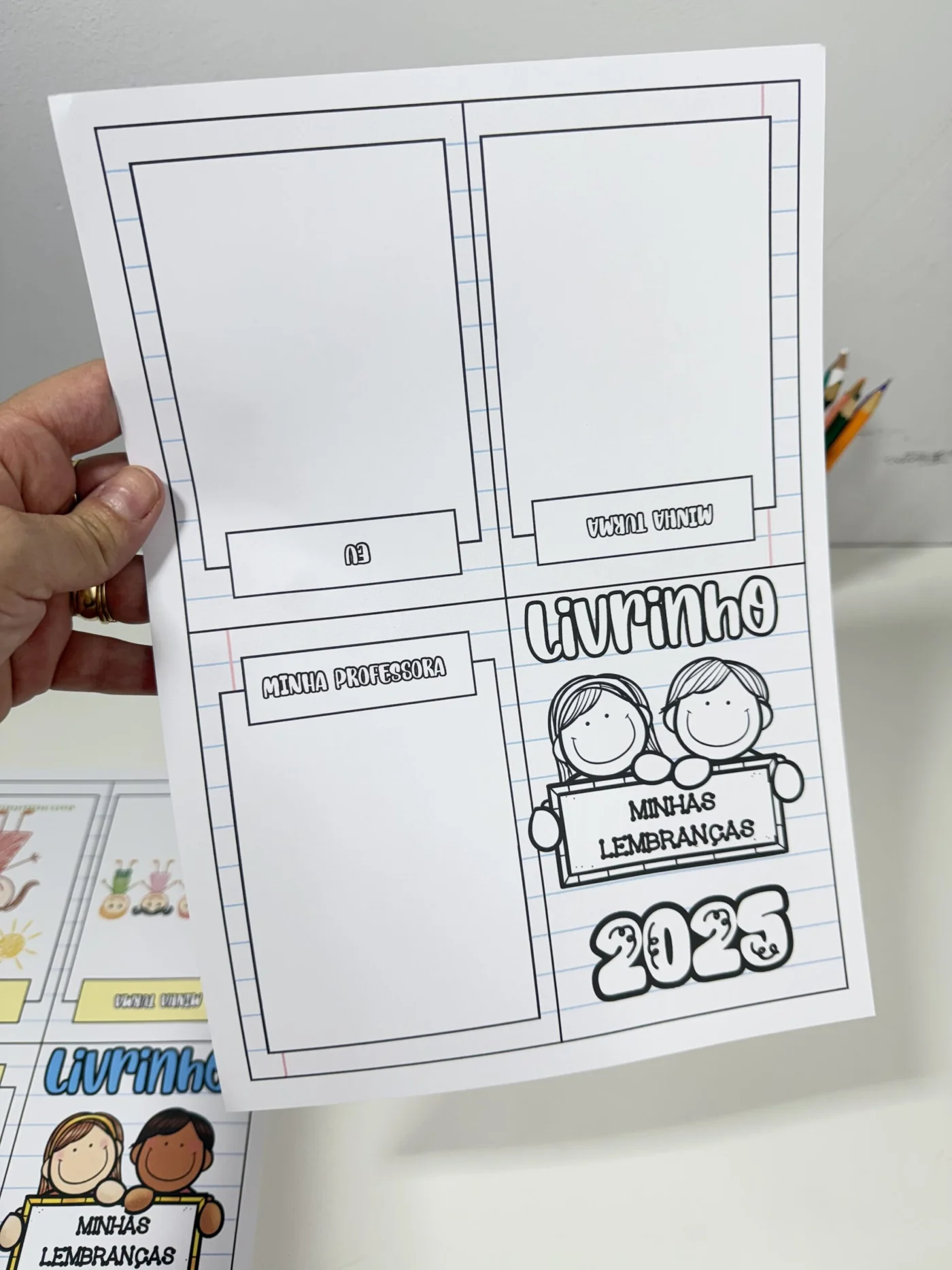 Livrinho minhas lembranças — amostra 3: Registrar memórias é guardar um pedacinho da infância para sempre 🌼✨ Esse livrinho…