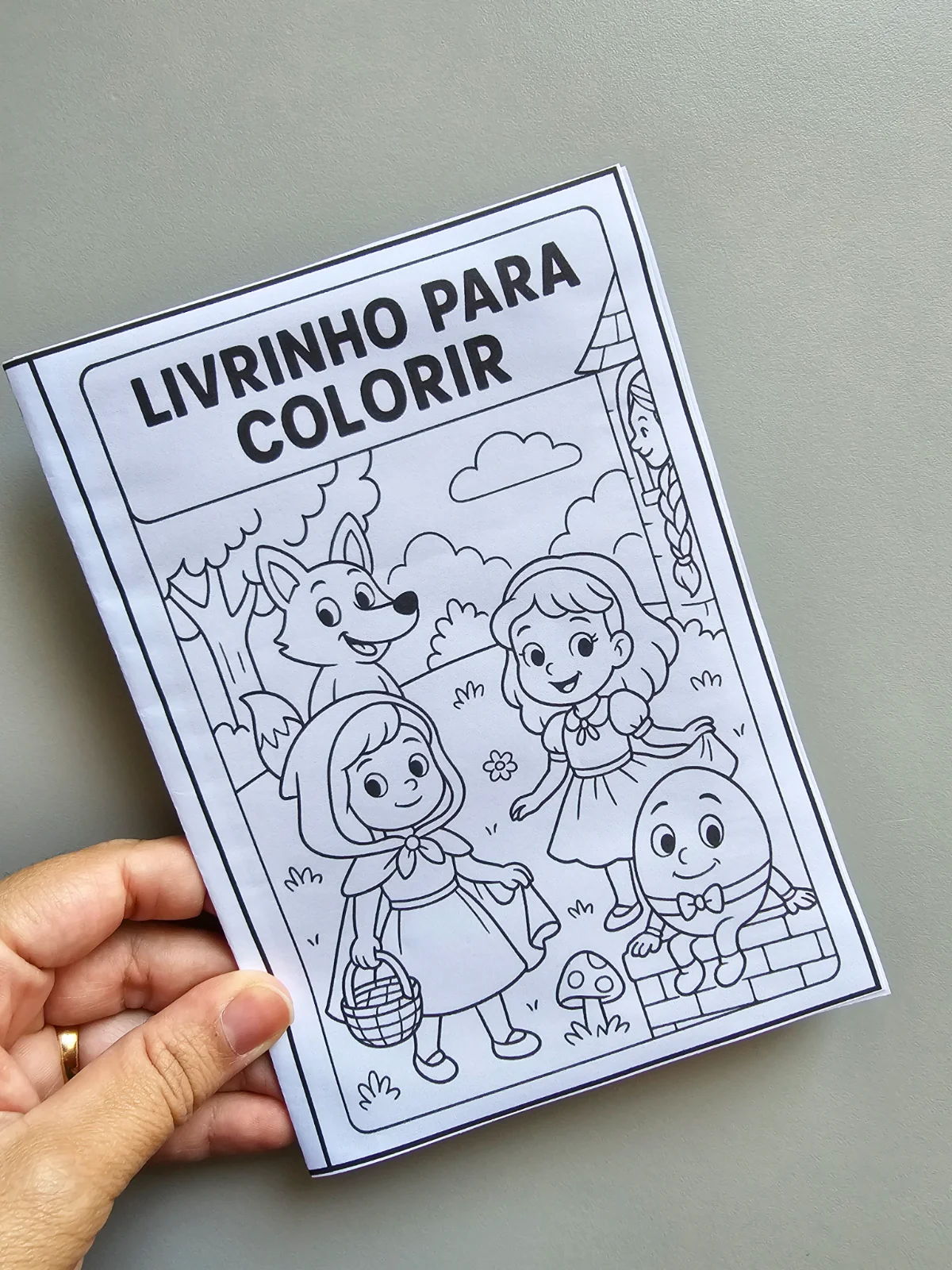 Livrinho para Colorir – Personagens de Histórias Clássicas — amostra 3: Atividade criativa inspirada nos contos clássicos