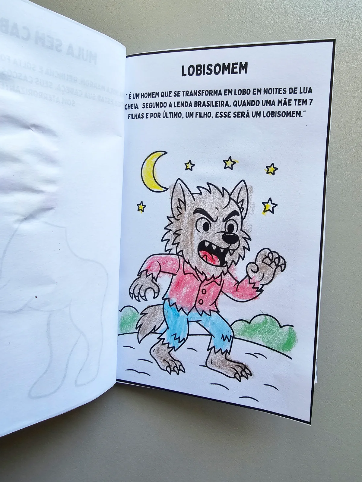 Livrinho Personagens do Folclore — amostra 2: Um livrinho educativo para apresentar às crianças personagens e lendas do…