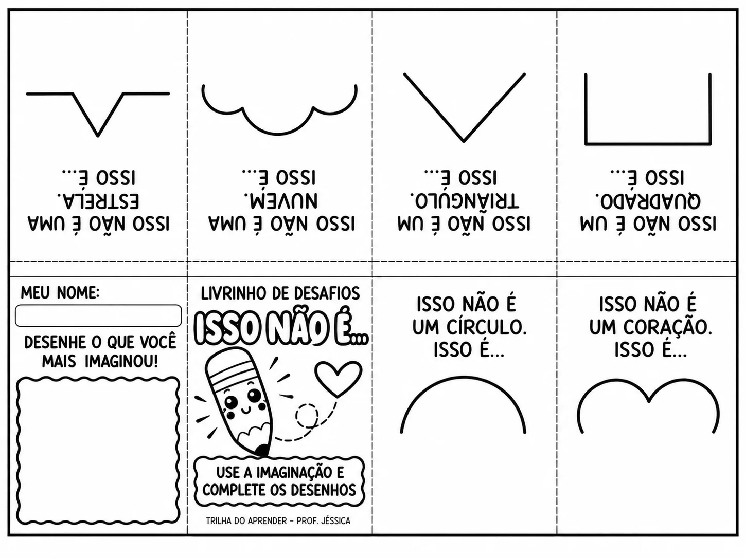 Livrinhos Divertidos – Dia das Crianças ] — amostra 2: 5 livrinhos divertidos para imprimir, dobrar e montar