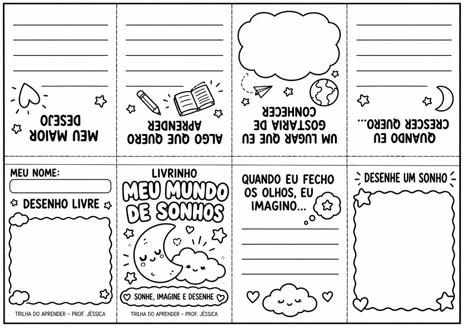 Livrinhos Divertidos – Dia das Crianças ] — amostra 5: 5 livrinhos divertidos para imprimir, dobrar e montar