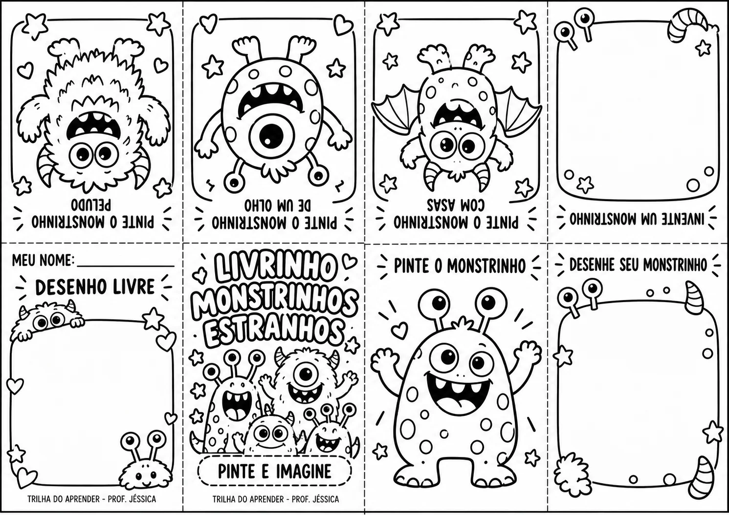Livrinhos Divertidos – Dia das Crianças ] — amostra 6: 5 livrinhos divertidos para imprimir, dobrar e montar