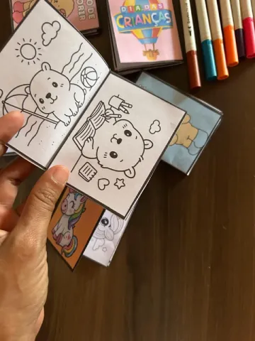 Livrinhos para colorir Dia das Crianças: 6 Modelos — amostra 3: ❤️🎨O passatempo que toda criança AMA e que toda professora…