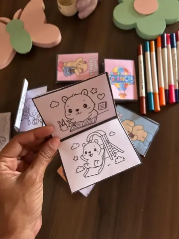 Livrinhos para colorir Dia das Crianças: 6 Modelos — amostra 4: ❤️🎨O passatempo que toda criança AMA e que toda professora…