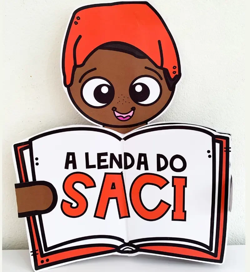 Livro 3D A Lenda do Saci em PDF | Folclore Brasileiro — Datas comemorativas para Educação Infantil: Livro 3D A Lenda do…