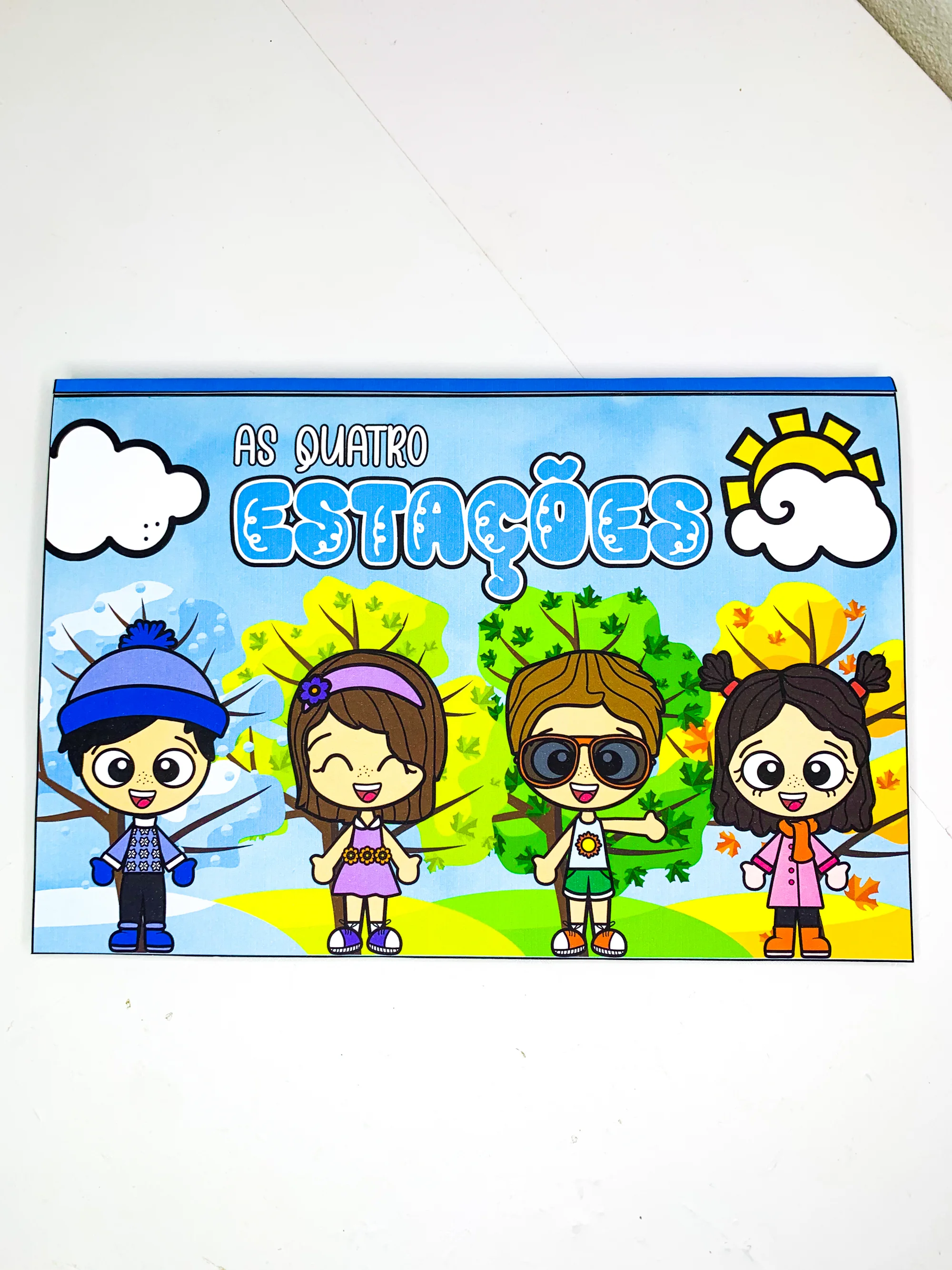 Livro 3D As Quatro Estações – Atividade para Educação Infantil — Alfabetização para Educação Infantil: Material pedagógico…