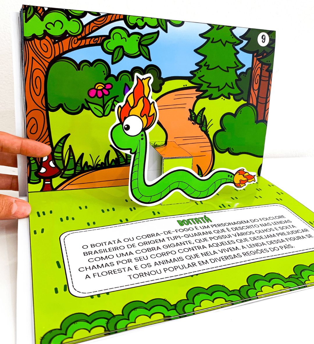 Livro 3D de Folclore Brasileiro: Personagens para Imprimir — amostra 2: O que vem no material