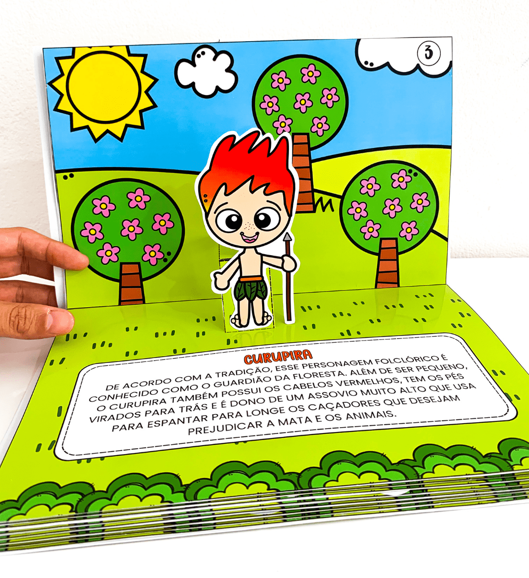 Livro 3D de Folclore Brasileiro: Personagens para Imprimir — amostra 6: Explore personagens do folclore brasileiro com um…