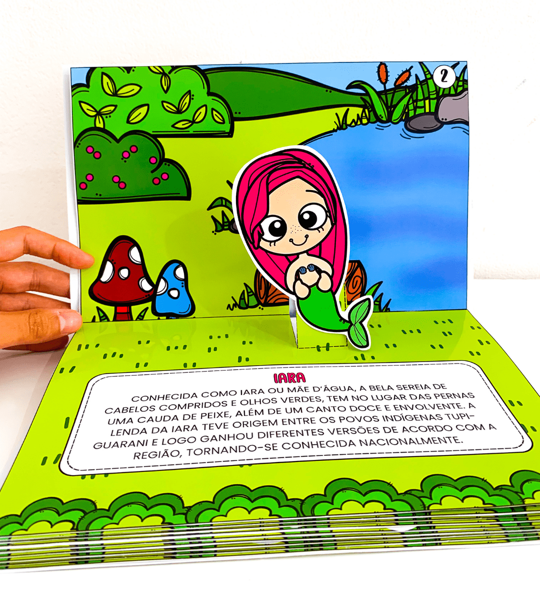 Livro 3D de Folclore Brasileiro: Personagens para Imprimir — amostra 7: Explore personagens do folclore brasileiro com um…
