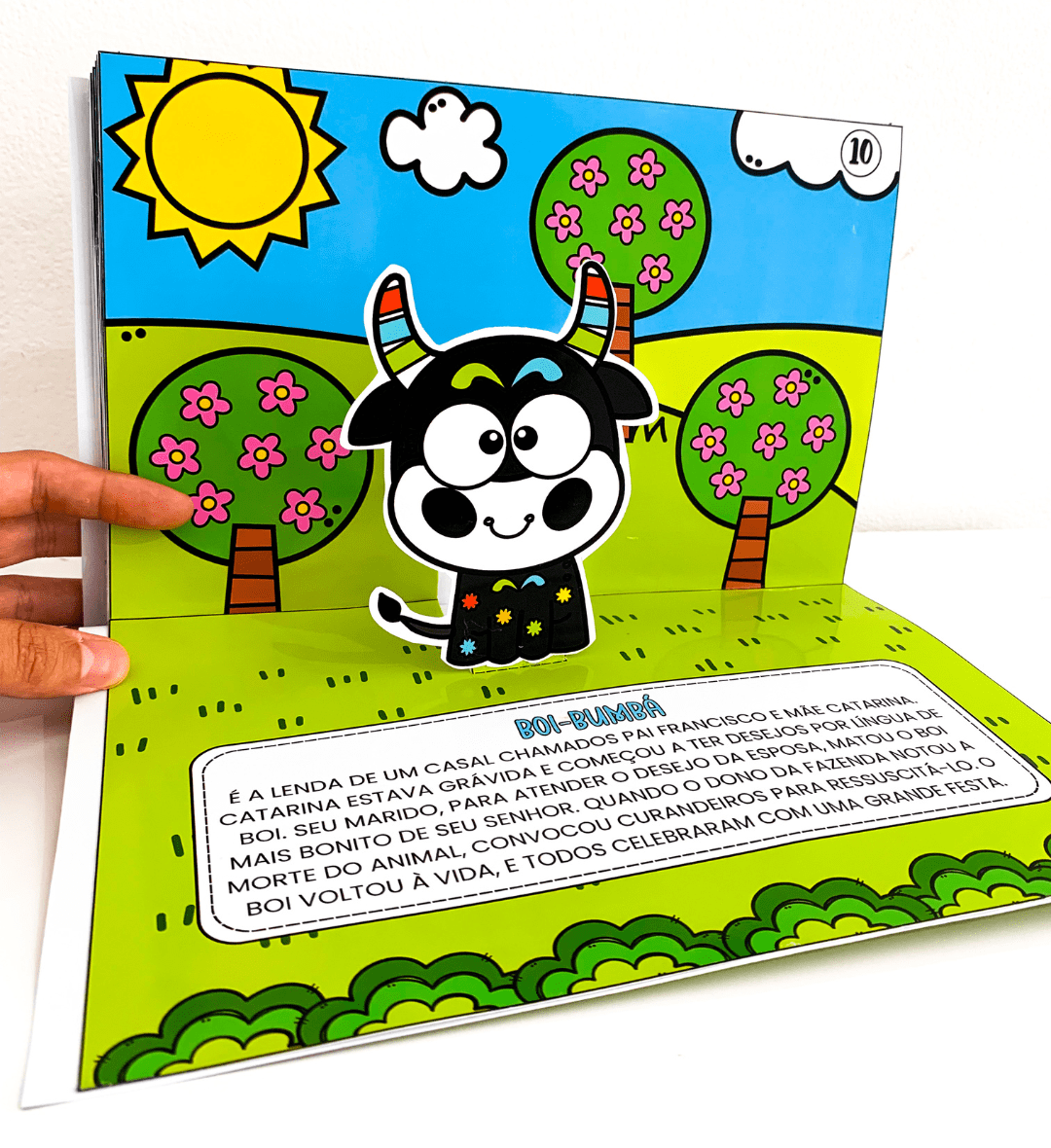 Livro 3D de Folclore Brasileiro: Personagens para Imprimir — capa do material
