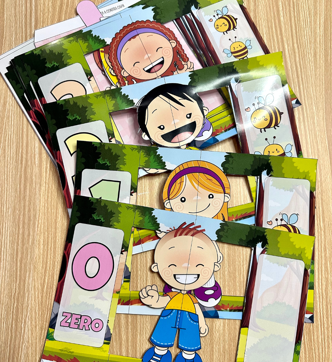 Livro 3D de numerais: números de 0 a 10 na Educação Infantil — amostra 1: Livro 3D de numerais para explorar os números de…