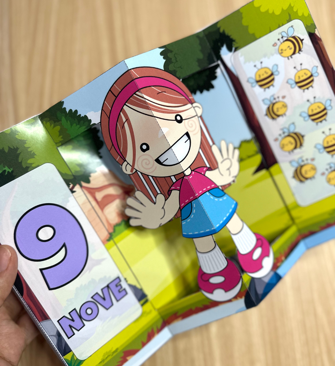 Livro 3D de numerais: números de 0 a 10 na Educação Infantil — amostra 6: Explore os números de 0 a 10 com um livro 3D em…