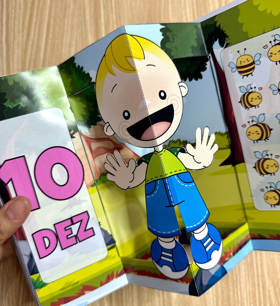 Livro 3D de numerais: números de 0 a 10 na Educação Infantil — amostra 7: Explore os números de 0 a 10 com um livro 3D em…
