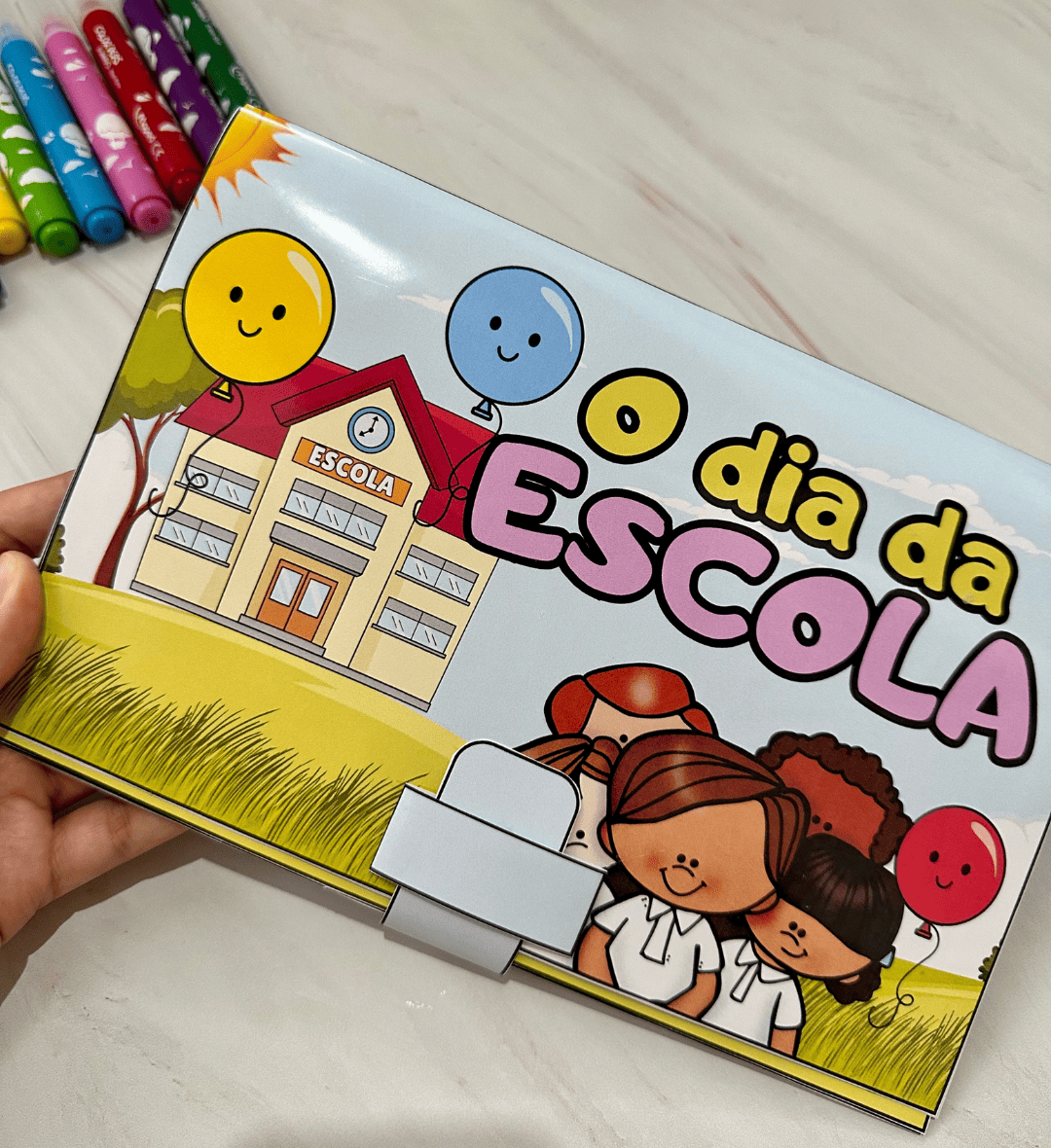 Livro 3D Dia da Escola para Contação na Educação Infantil — amostra 1: Livro 3D Dia da Escola: uma história para compartilhar