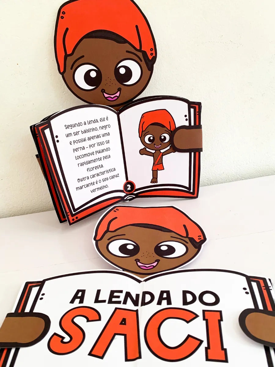 Livro 3D do Saci Pererê para Educação Infantil e Anos Iniciais — Atividades para Educação Infantil: Celebre o dia do Saci…