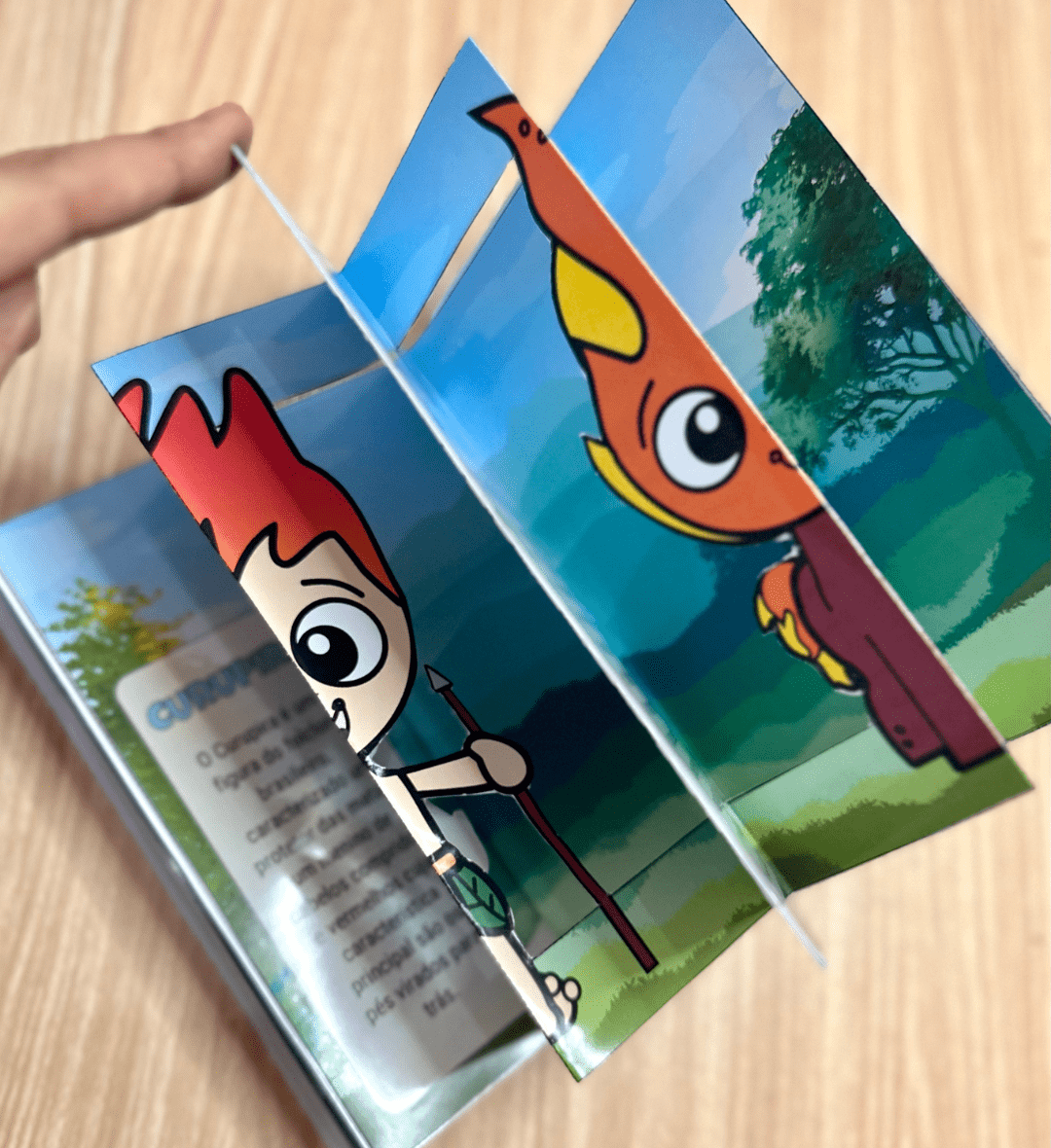 Livro 3D Folclore Brasileiro para Educação Infantil e Fundamental — amostra 2: Quais personagens aparecem no material?
