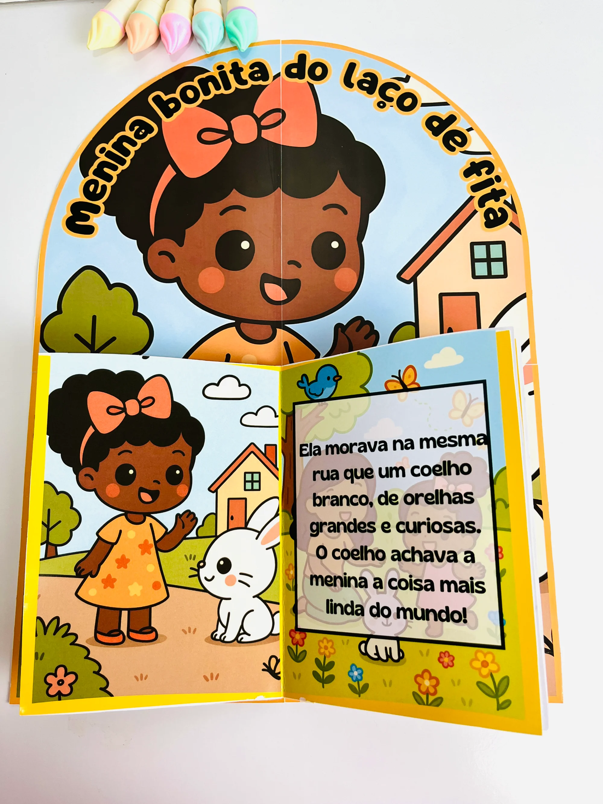 Livro 3D Menina Bonita do Laço de Fita: Atividade de Leitura Infantil — amostra 2: Como usar em sala de aula