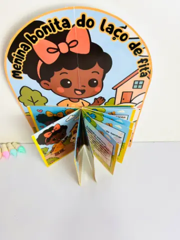 Livro 3D Menina Bonita do Laço de Fita para imprimir — amostra 1: O que é