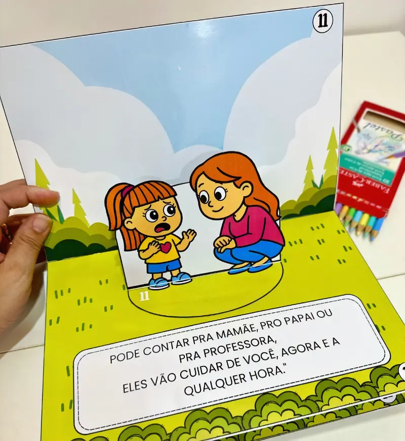 Livro 3D Meu Corpo é Precioso para trabalhar o Maio Laranja — amostra 3: Como utilizar em sala de aula