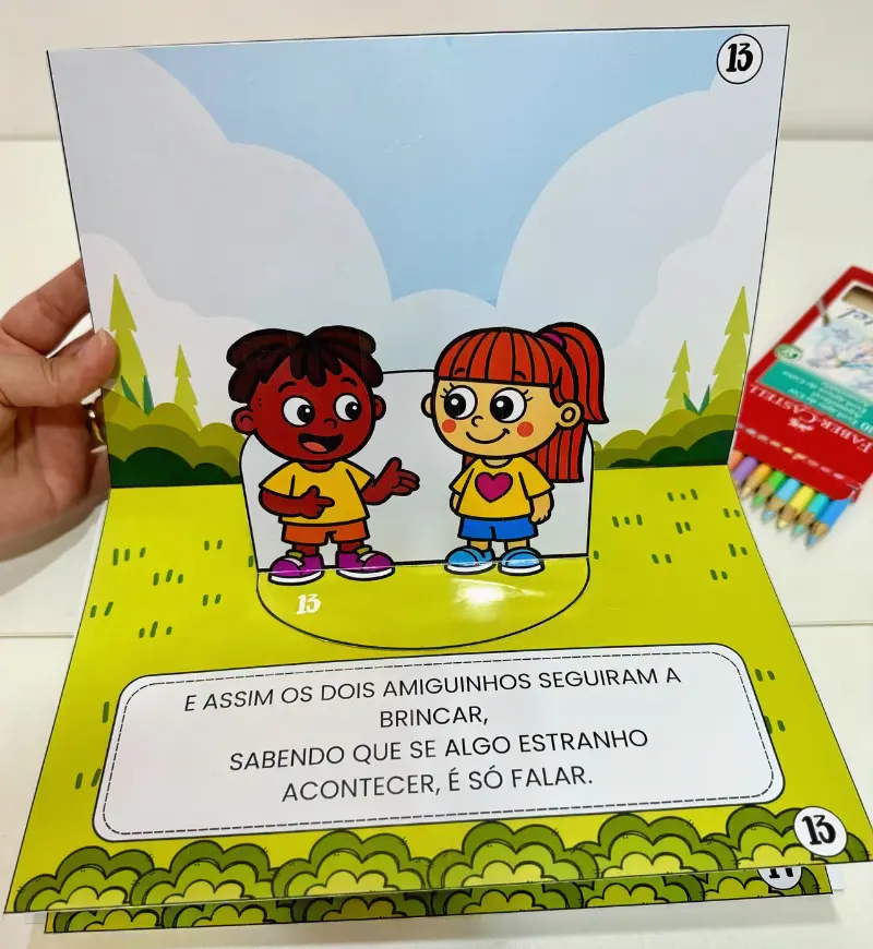 Livro 3D Meu Corpo é Precioso para trabalhar o Maio Laranja — amostra 6: Aborde o Maio Laranja com o Livro 3D Meu Corpo é…