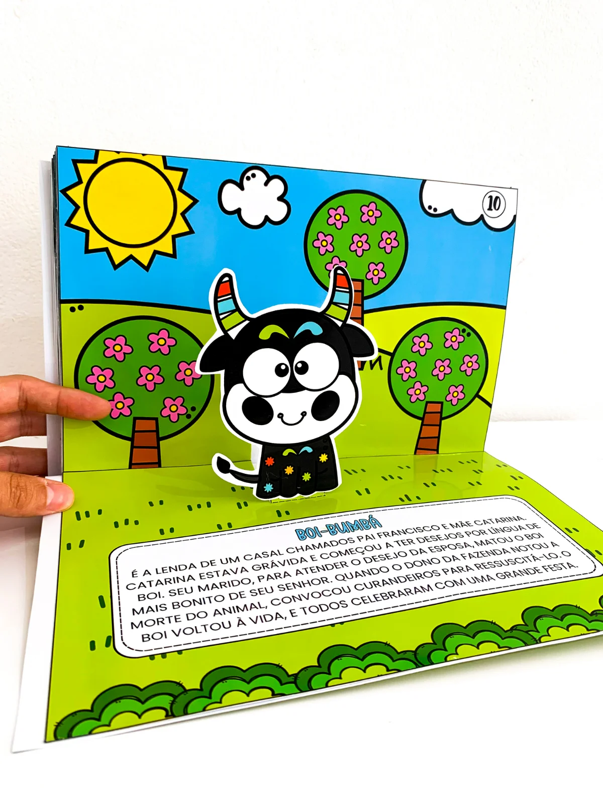 Livro 3D - Personagens do Folclore – PDF para Imprimir — amostra 2: Livro 3D para trabalhar o Folclore com crianças da…