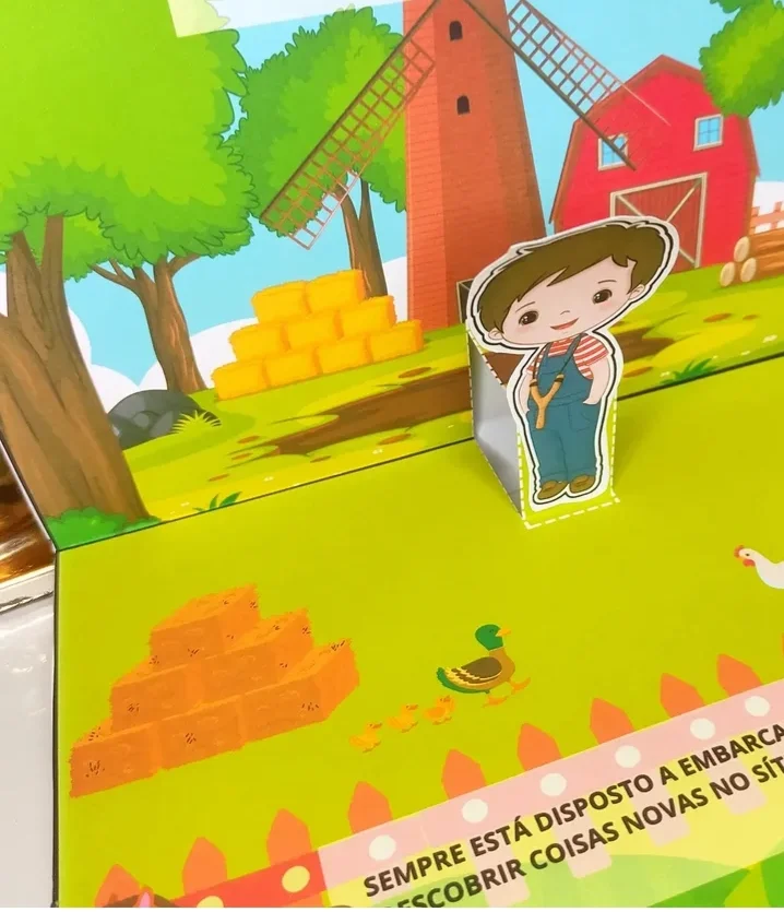 LIVRO 3D SÍTIO DO PICAPAU AMARELO — amostra 2: Arquivo com 28 folhas Com tutorial de montagem