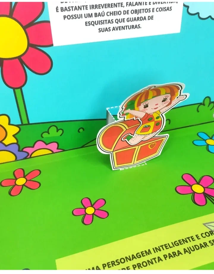 LIVRO 3D SÍTIO DO PICAPAU AMARELO — amostra 3: Arquivo com 28 folhas Com tutorial de montagem