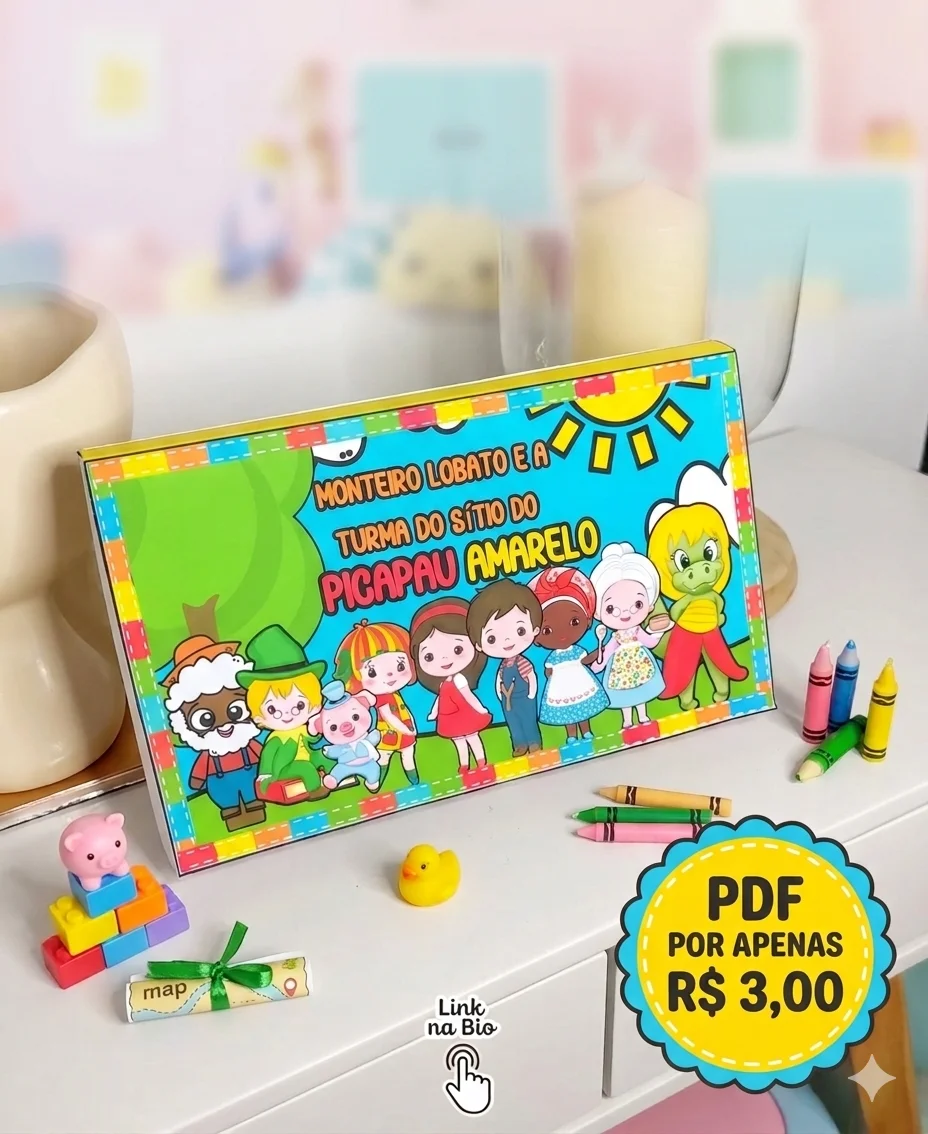 LIVRO 3D SÍTIO DO PICAPAU AMARELO — capa do material