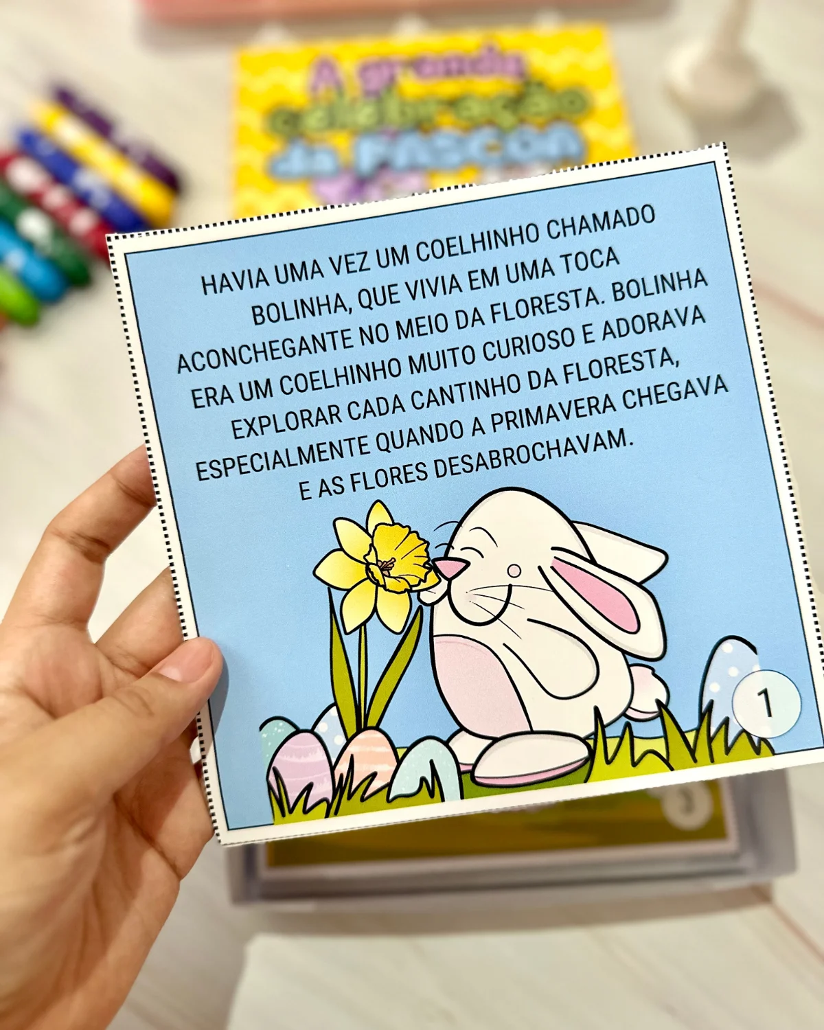 Livro A Grande Celebração da Páscoa | Educação Infantil — amostra 4: O arquivo vai em PDF pronto para impressão e, ao…
