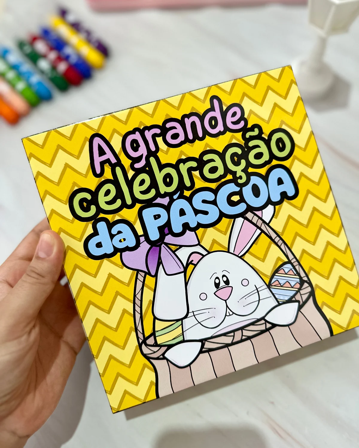Livro A Grande Celebração da Páscoa – PDF para Imprimir — amostra 1: Essa história vai em formato de caixa e irá encantar…