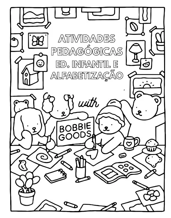 🎨📚 LIVRO DE ATIVIDADES BOBBIE GOODS – APRENDER BRINCANDO! 💕✨ — amostra 1: Que tal transformar o momento das atividades…
