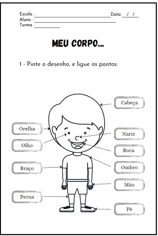 LIVRO DE COLORIR 12 PÁGINAS - EDUCAÇÃO INFANTIL E FUNDAMENTAL — amostra 4: Este é um recurso abrangente para professores…
