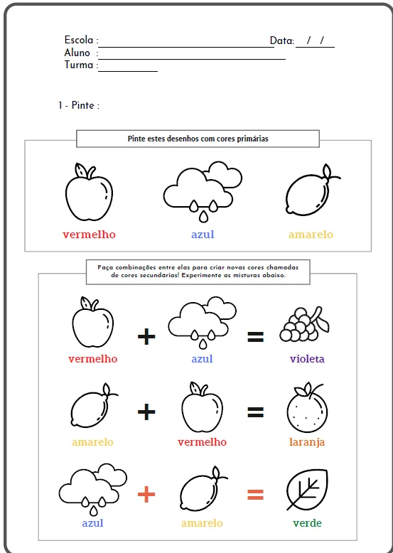 LIVRO DE COLORIR 12 PÁGINAS - EDUCAÇÃO INFANTIL E FUNDAMENTAL — amostra 5: Este é um recurso abrangente para professores…