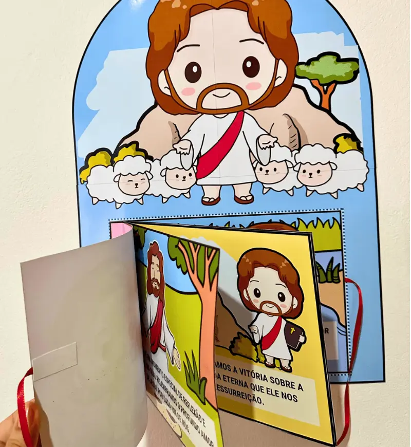 Livro de Parede de Páscoa: A Verdadeira Páscoa em PDF — amostra 5: Apresente o verdadeiro significado da Páscoa na Educação…