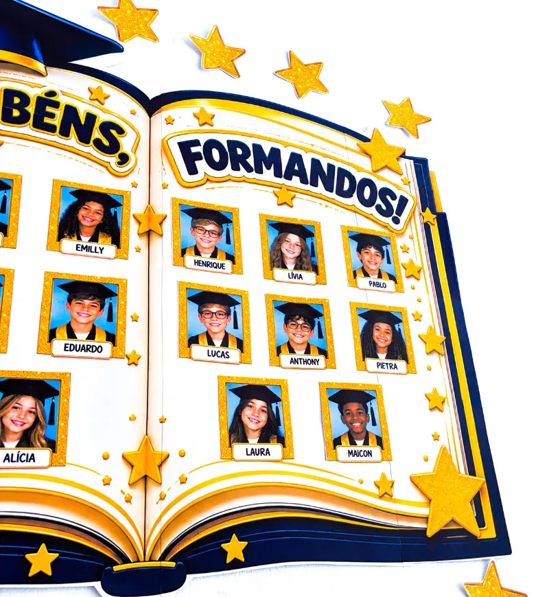 Livro Formandos - Painel – PDF para Imprimir — amostra 2: Formato e entrega