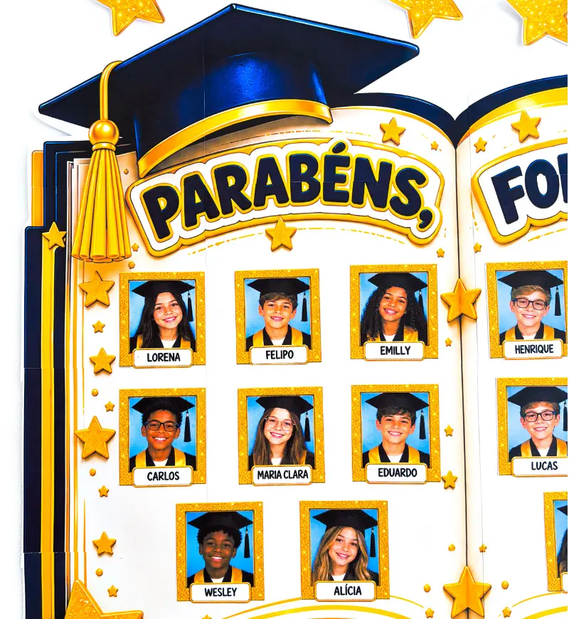 Livro Formandos - Painel – PDF para Imprimir — amostra 4: LIVRO FORMANDOS — UMA HOMENAGEM ESPECIAL PARA SUA TURMA