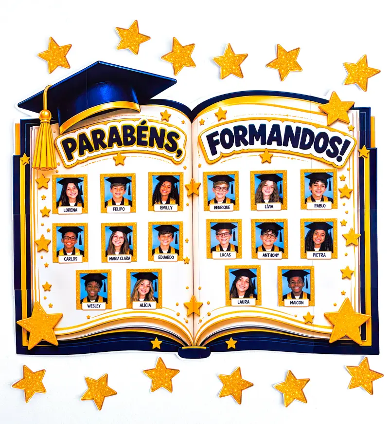Livro Formandos - Painel – PDF para Imprimir — Datas comemorativas para Educação Infantil: LIVRO FORMANDOS — UMA HOMENAGEM…